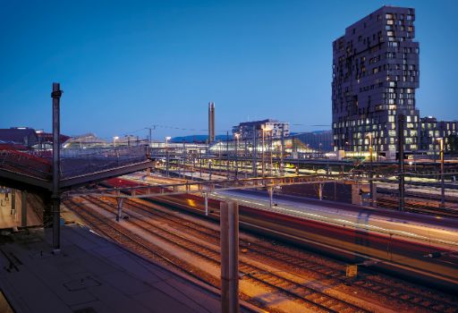 Bahnhof SBB bei Nacht